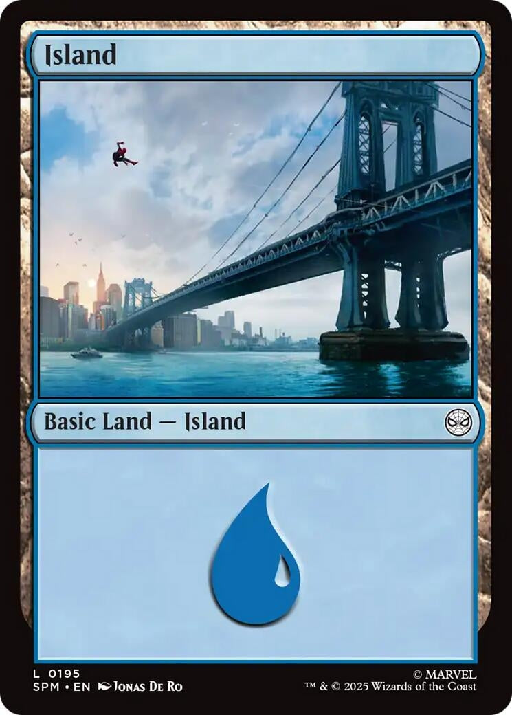 Image for Island (0195) (195) [Marvel's Spider-Man] - Magic: The Gathering