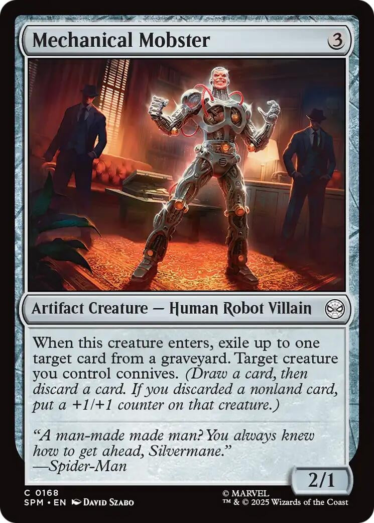 Image for Mechanical Mobster (168) [Marvel's Spider-Man] - Magic: The Gathering