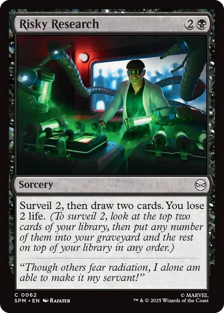 Image for Risky Research (62) [Marvel's Spider-Man] - Magic: The Gathering