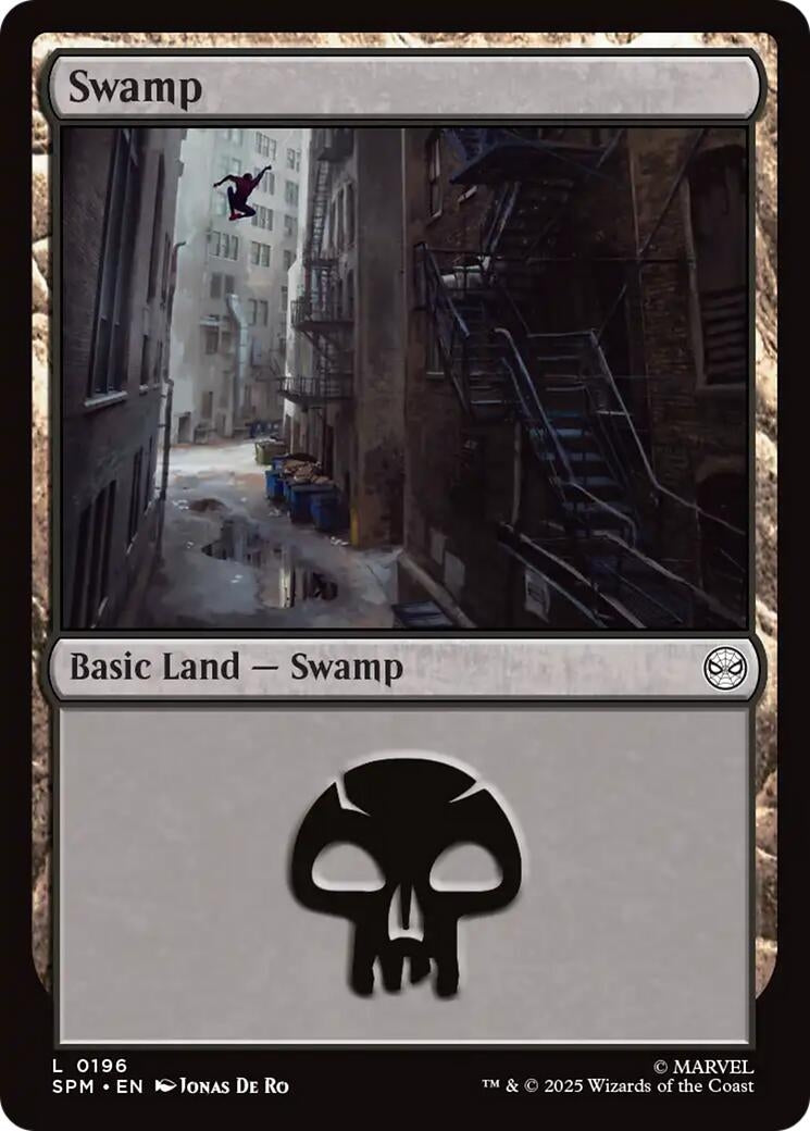 Image for Swamp (0196) (196) [Marvel's Spider-Man] - Magic: The Gathering