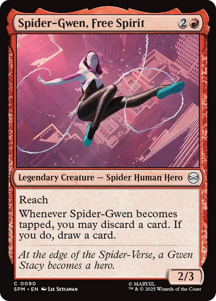 Image for Spider-Gwen, Free Spirit (90) [Marvel's Spider-Man] - Magic: The Gathering