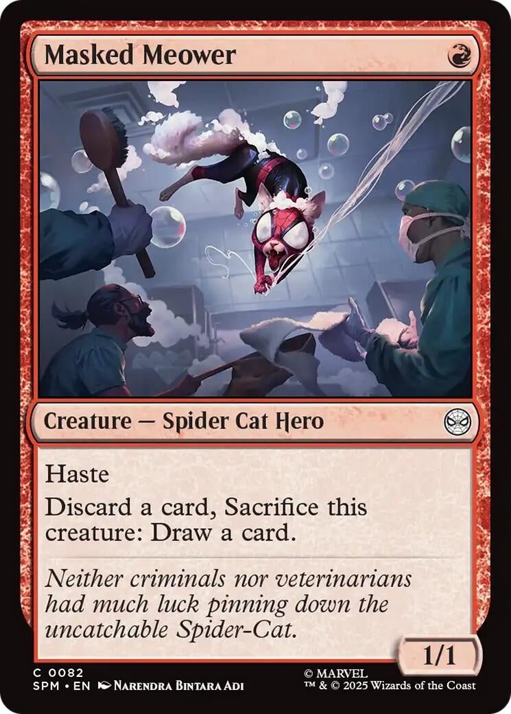 Image for Masked Meower (82) [Marvel's Spider-Man] - Magic: The Gathering