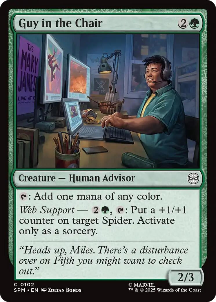 Image for Guy in the Chair (102) [Marvel's Spider-Man] - Magic: The Gathering