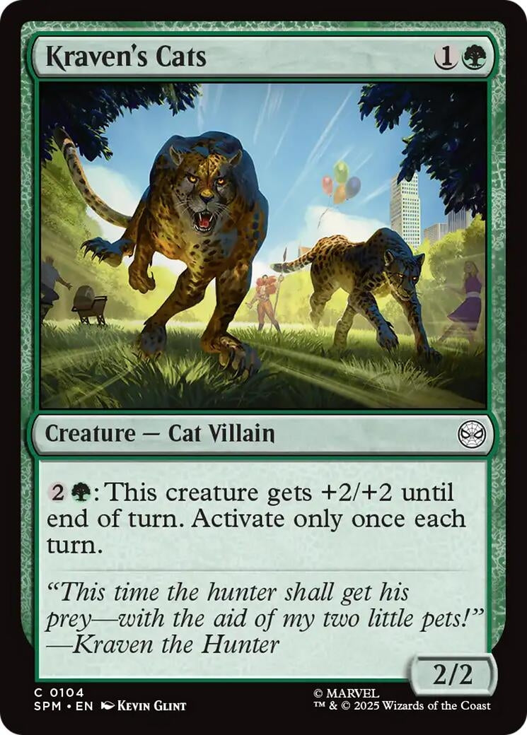 Image for Kraven's Cats (104) [Marvel's Spider-Man] - Magic: The Gathering