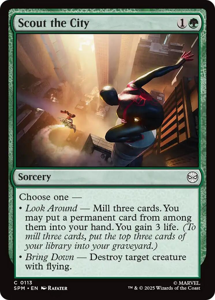 Image for Scout the City (113) [Marvel's Spider-Man] - Magic: The Gathering