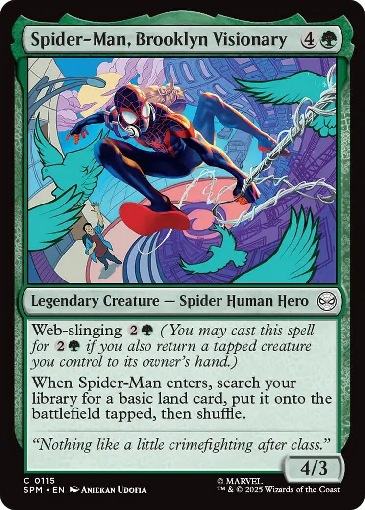 Image for Spider-Man, Brooklyn Visionary (115) [Marvel's Spider-Man] - Magic: The Gathering