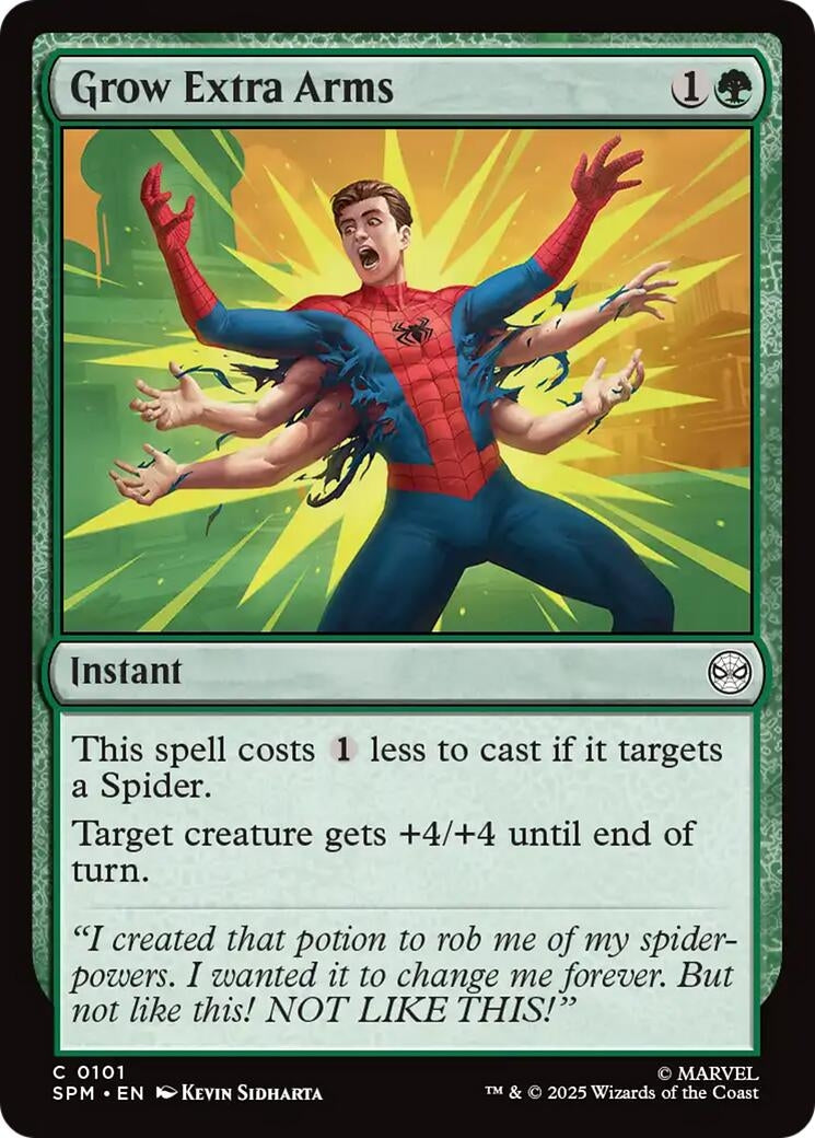 Image for Grow Extra Arms (101) [Marvel's Spider-Man] - Magic: The Gathering