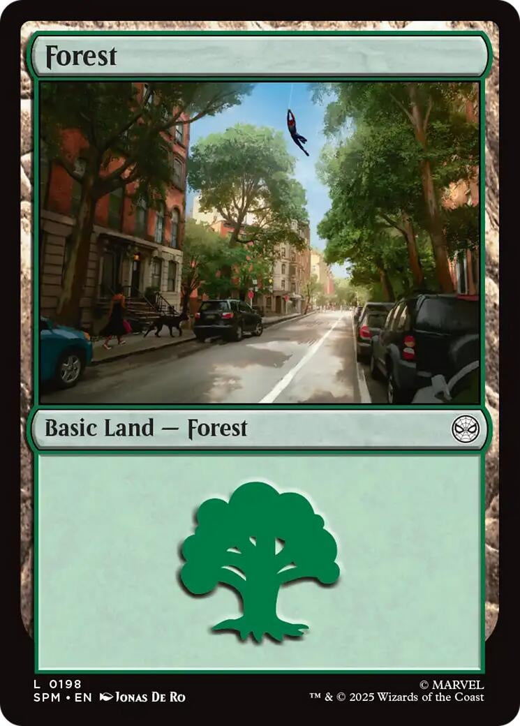 Image for Forest (0198) (198) [Marvel's Spider-Man] - Magic: The Gathering