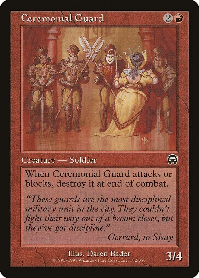 Image for Ceremonial Guard (182) [Mercadian Masques] - Magic: The Gathering