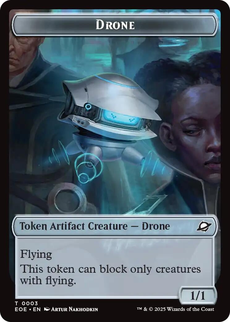 Image for Drone // Lander (0005) Doubled-Sided Token (3 // 5) [Edge of Eternities] - Magic: The Gathering
