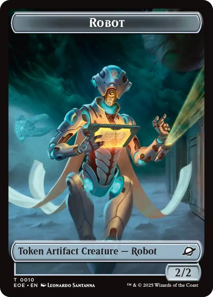 Image for Robot // Lander (0007) Double-Sided Token (10 // 7) [Edge of Eternities] - Magic: The Gathering