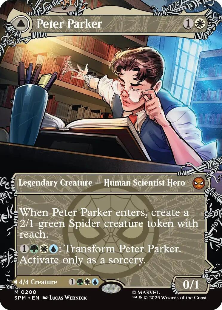 Image for Peter Parker (0208) (Borderless) (208) [Marvel's Spider-Man] - Magic: The Gathering