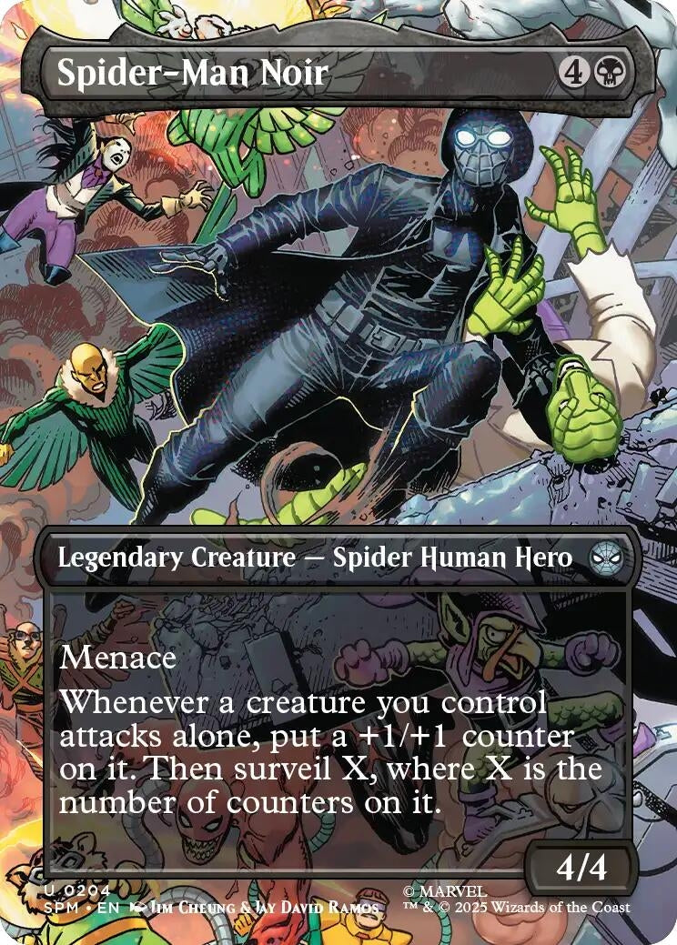 Image for Spider-Man Noir (Borderless) (204) [Marvel's Spider-Man] - Magic: The Gathering
