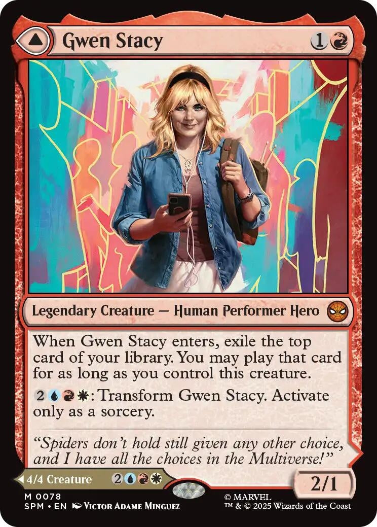 Image for Gwen Stacy (78) [Marvel's Spider-Man] - Magic: The Gathering