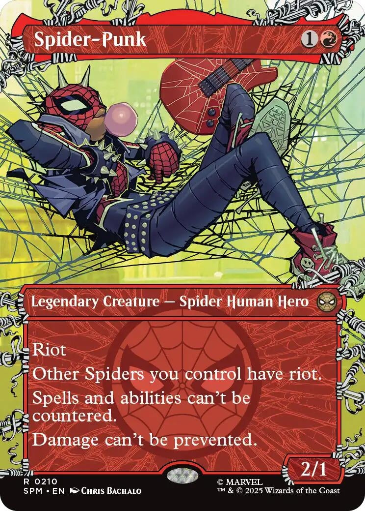 Image for Spider-Punk (0210) (Borderless) (210) [Marvel's Spider-Man] - Magic: The Gathering