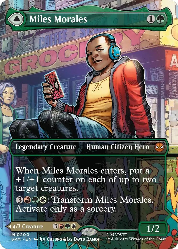 Image for Miles Morales (0200) (Borderless) (200) [Marvel's Spider-Man] - Magic: The Gathering