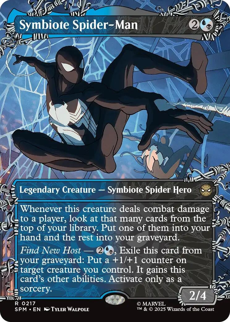 Image for Symbiote Spider-Man (Borderless) (217) [Marvel's Spider-Man] - Magic: The Gathering