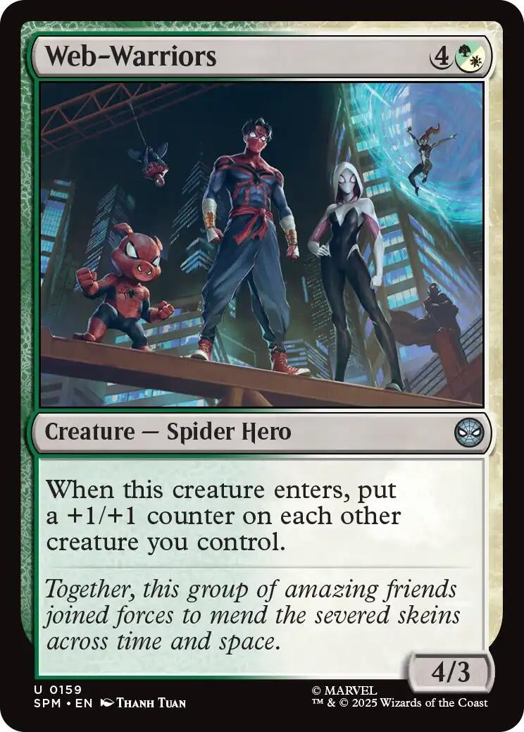 Image for Web-Warriors (159) [Marvel's Spider-Man] - Magic: The Gathering