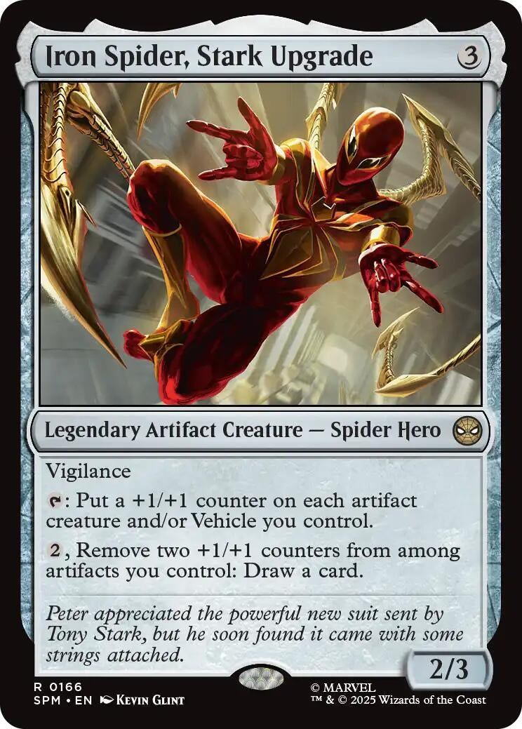 Image for Iron Spider, Stark Upgrade (166) [Marvel's Spider-Man] - Magic: The Gathering