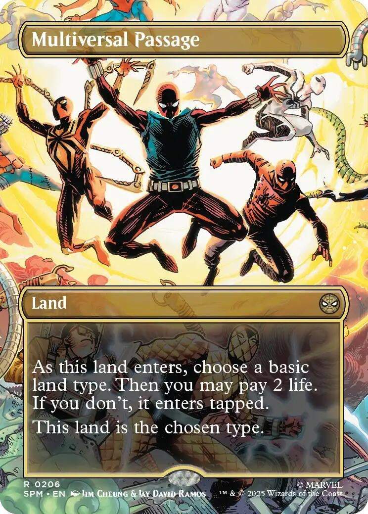 Image for Multiversal Passage (Borderless) (206) [Marvel's Spider-Man] - Magic: The Gathering