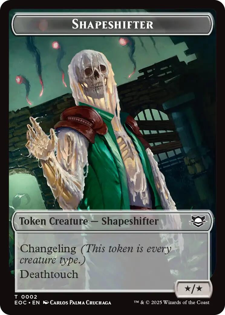 Image for Shapeshifter // Golem (0013) Double-Sided Token (2 // 13) [Edge of Eternities] - Magic: The Gathering
