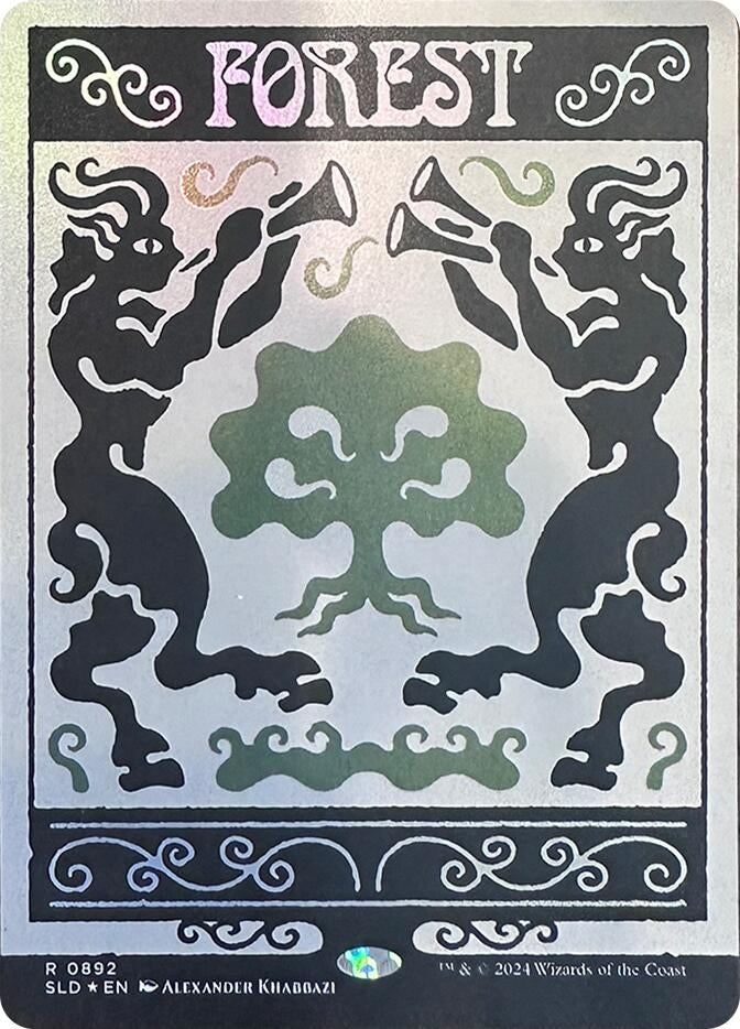 Image for Forest (0892) (Rainbow Foil) (892) [Secret Lair Drop Series] - Magic: The Gathering