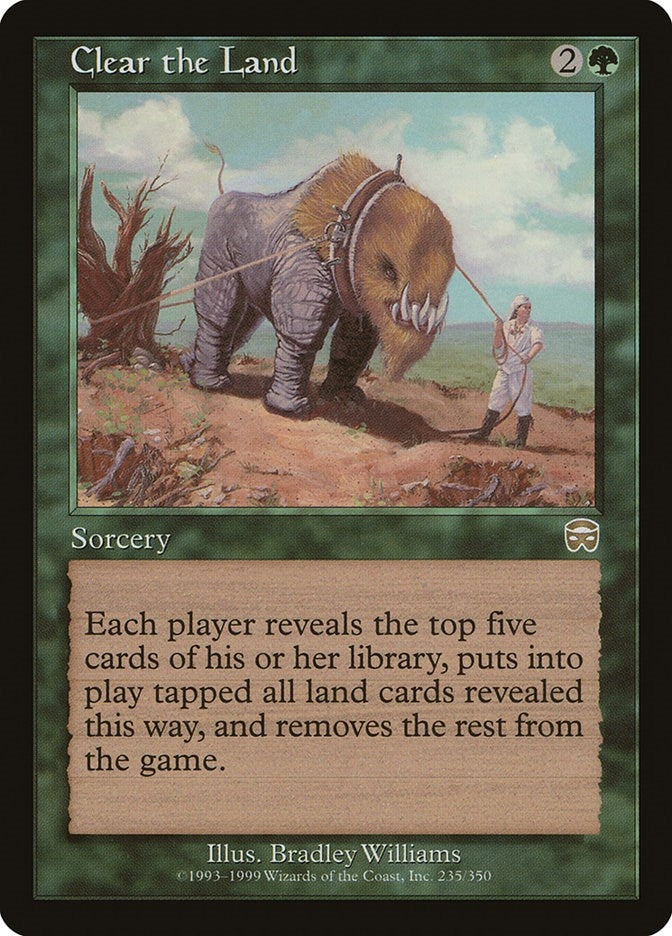 Image for Clear the Land (235) [Mercadian Masques] - Magic: The Gathering
