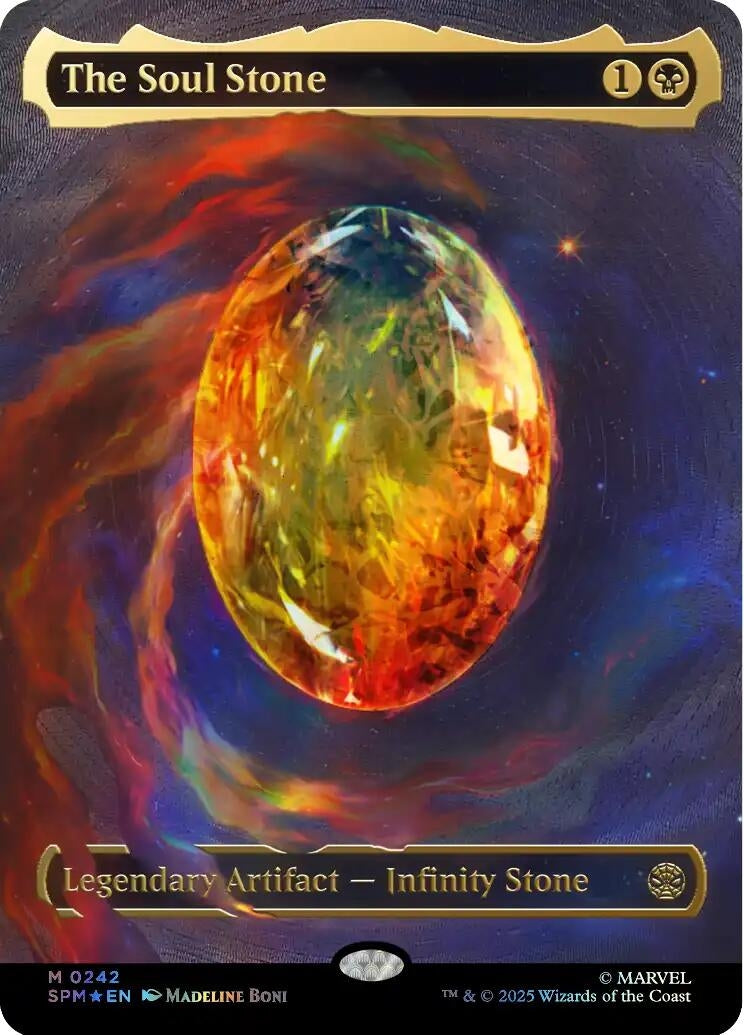 Image for The Soul Stone (Cosmic Foil) (242) [Marvel's Spider-Man] - Magic: The Gathering