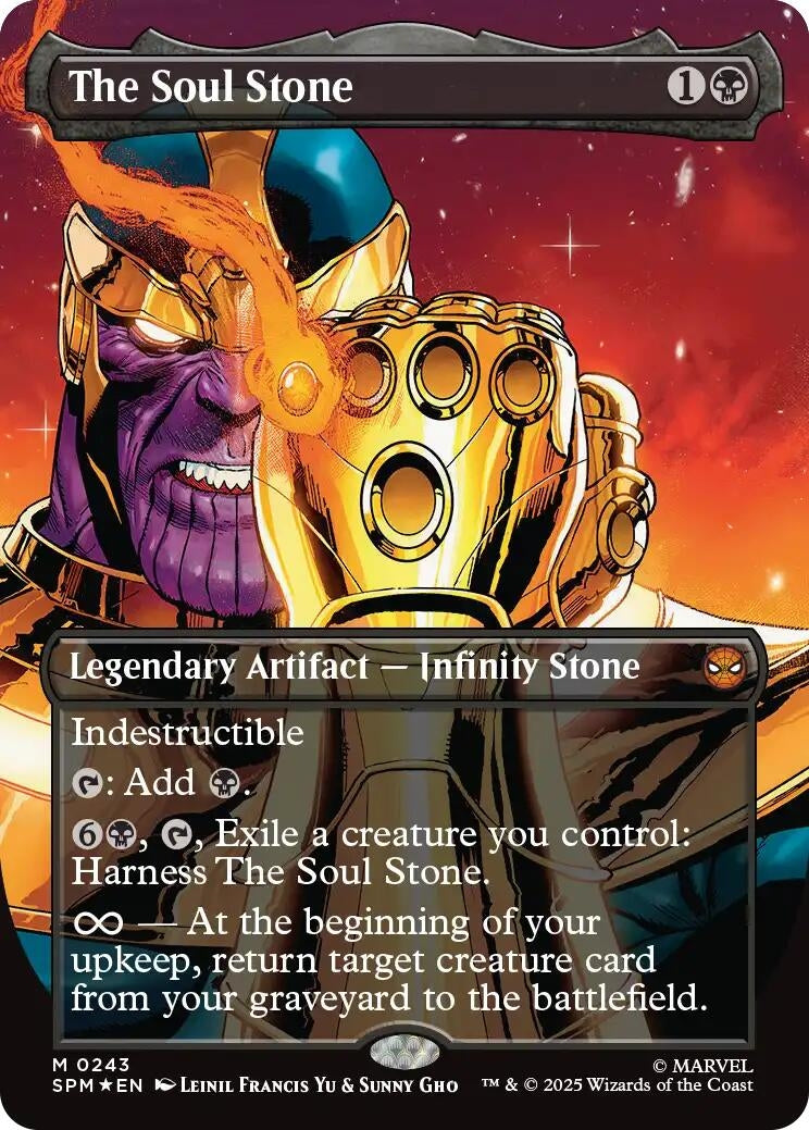 Image for The Soul Stone (Borderless) (243) [Marvel's Spider-Man] - Magic: The Gathering