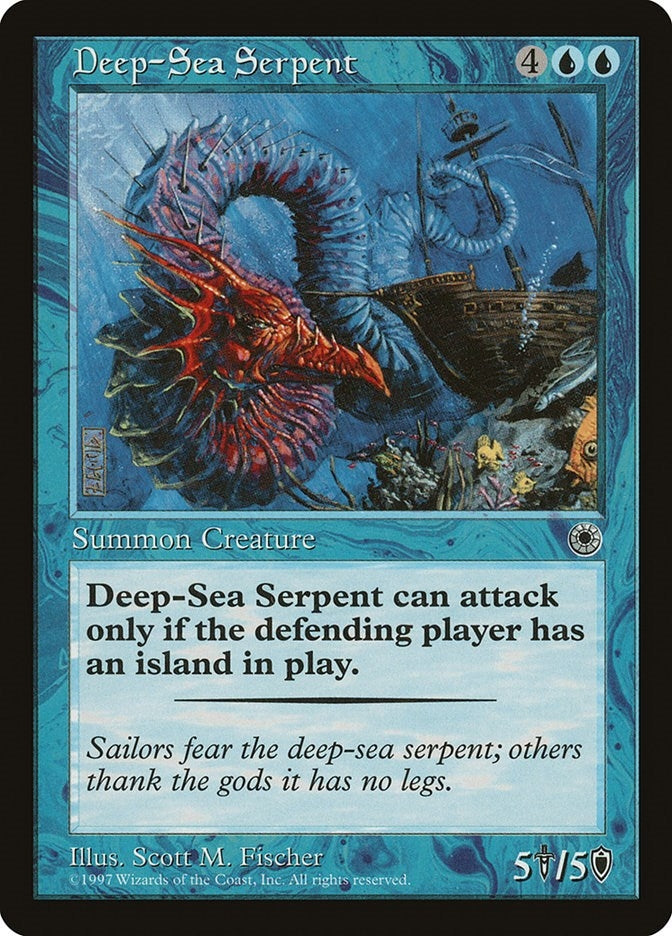 Image for Deep-Sea Serpent [Portal] - Magic: The Gathering