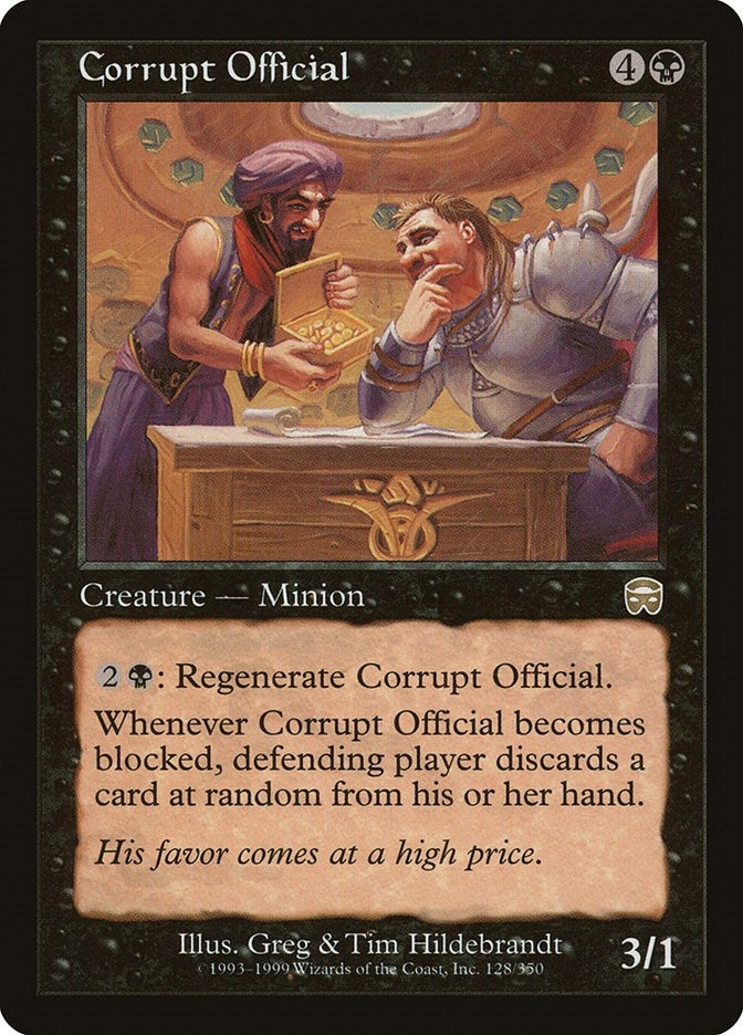 Image for Corrupt Official (128) [Mercadian Masques] - Magic: The Gathering