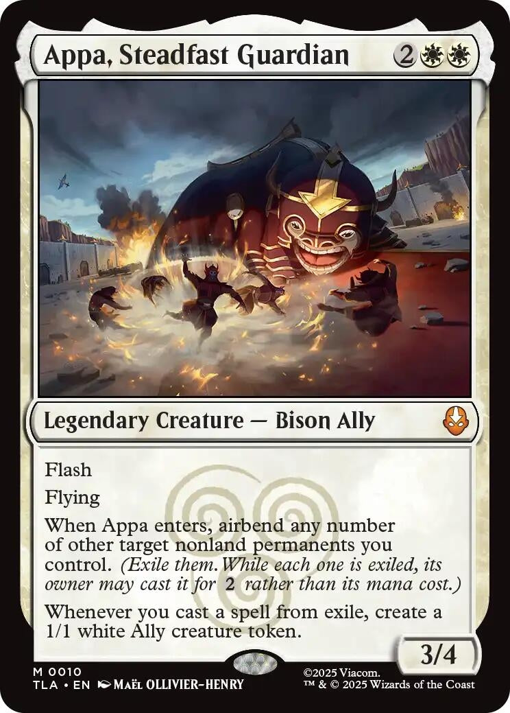 Image for Appa, Steadfast Guardian (10) [Avatar: The Last Airbender] - Magic: The Gathering