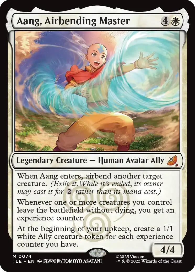 Image for Aang, Airbending Master (74) [Avatar: The Last Airbender: Eternal-Legal] - Magic: The Gathering