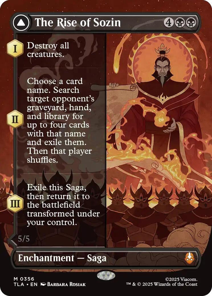 Image for The Rise of Sozin (Borderless) (356) [Avatar: The Last Airbender] - Magic: The Gathering