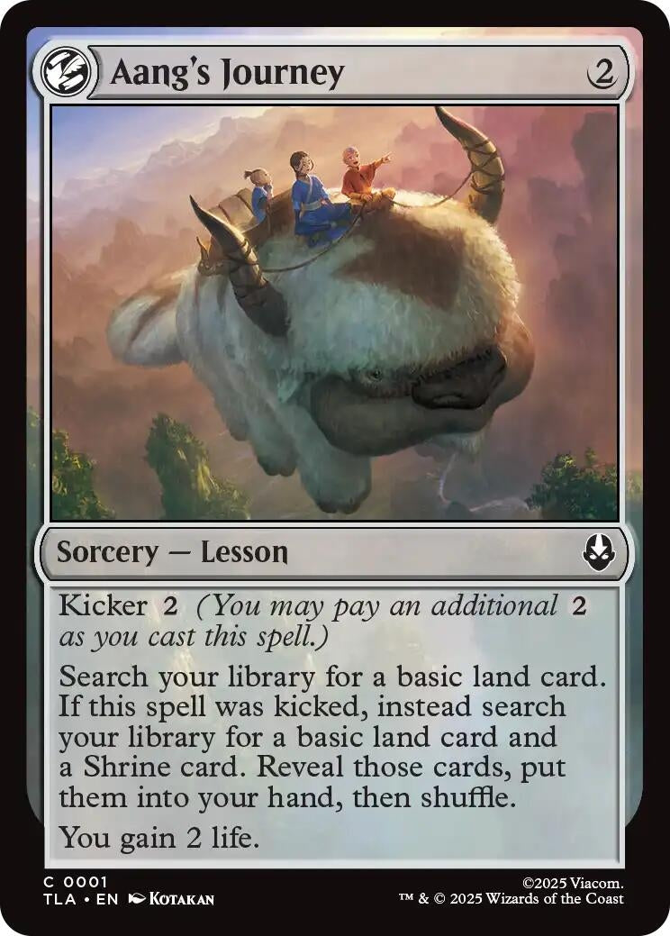 Image for Aang's Journey (1) [Avatar: The Last Airbender] - Magic: The Gathering