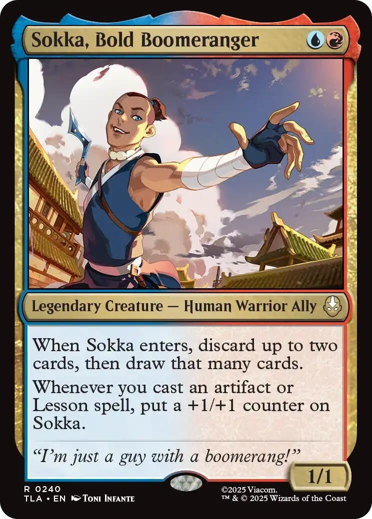 Image for Sokka, Bold Boomeranger (240) [Avatar: The Last Airbender] - Magic: The Gathering