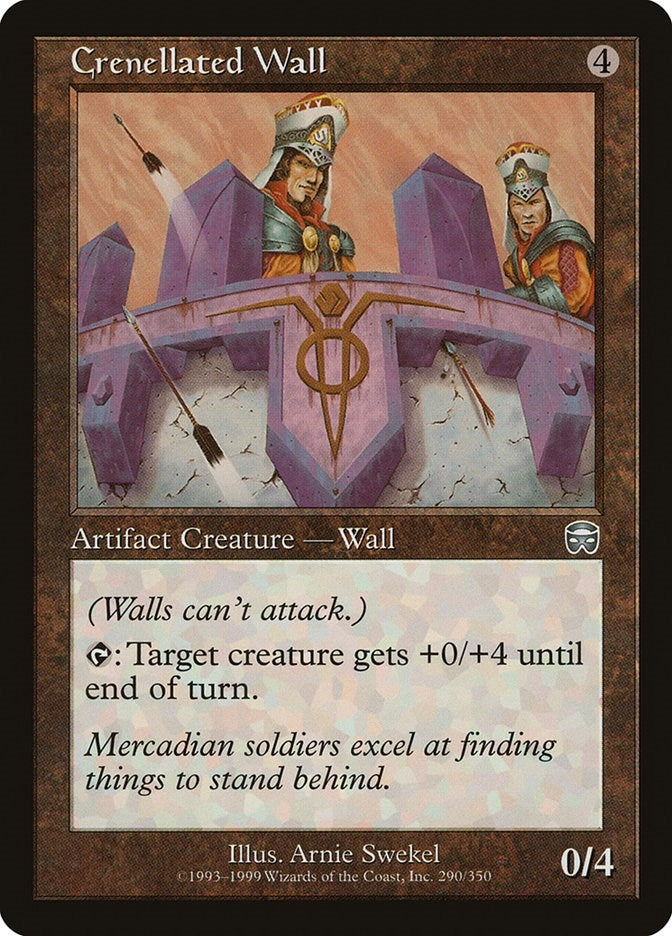 Image for Crenellated Wall (290) [Mercadian Masques] - Magic: The Gathering