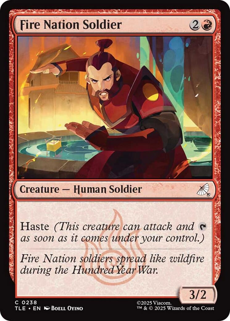 Image for Fire Nation Soldier (0238) (238) [Avatar: The Last Airbender: Eternal-Legal] - Magic: The Gathering