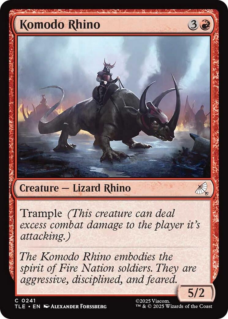 Image for Komodo Rhino (0241) (241) [Avatar: The Last Airbender: Eternal-Legal] - Magic: The Gathering