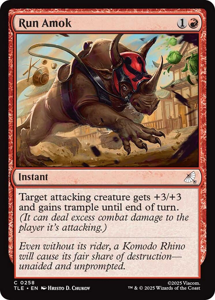 Image for Run Amok (0258) (258) [Avatar: The Last Airbender: Eternal-Legal] - Magic: The Gathering