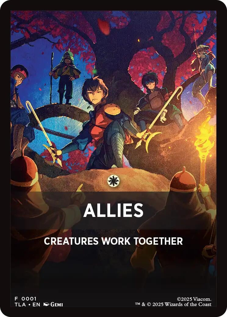 Image for Allies Theme Card (1) [Avatar: The Last Airbender] - Magic: The Gathering