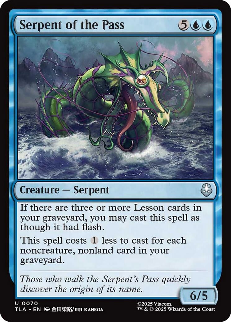 Image for Serpent of the Pass (70) [Avatar: The Last Airbender] - Magic: The Gathering