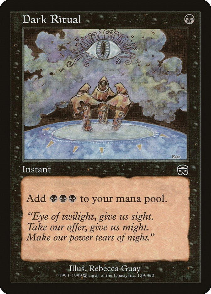 Image for Dark Ritual (129) [Mercadian Masques] - Magic: The Gathering