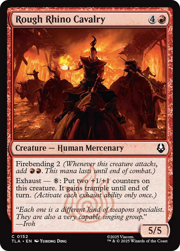 Image for Rough Rhino Cavalry (152) [Avatar: The Last Airbender] - Magic: The Gathering