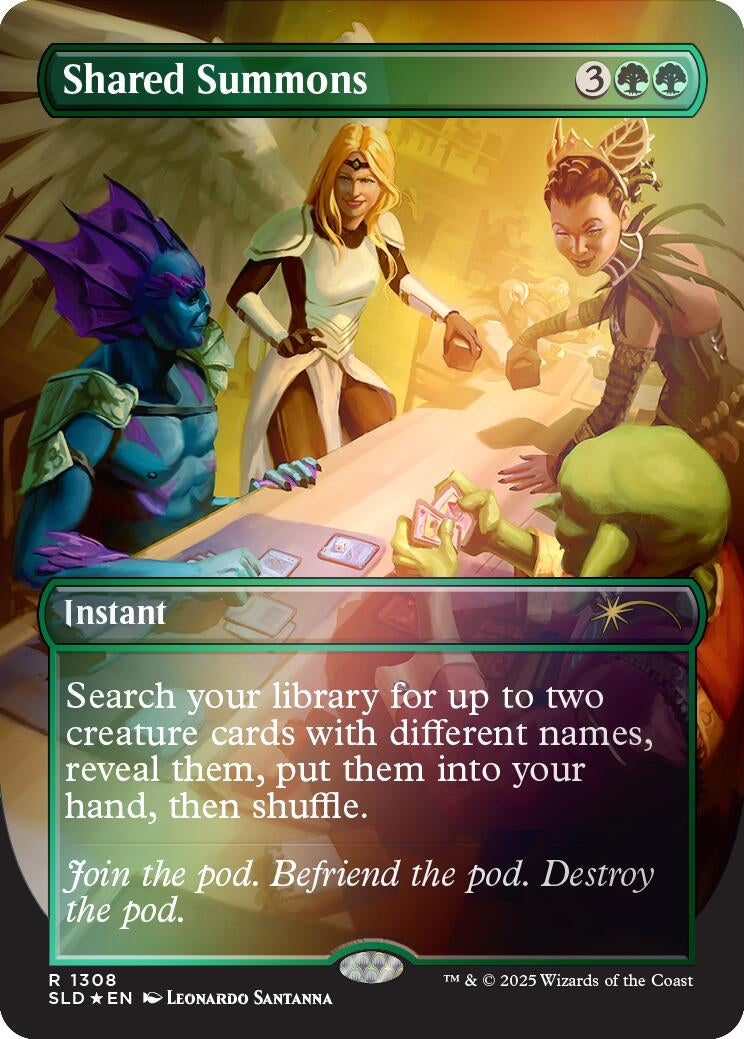 Image for Shared Summons (Rainbow Foil) (1308) [Secret Lair Drop Series] - Magic: The Gathering