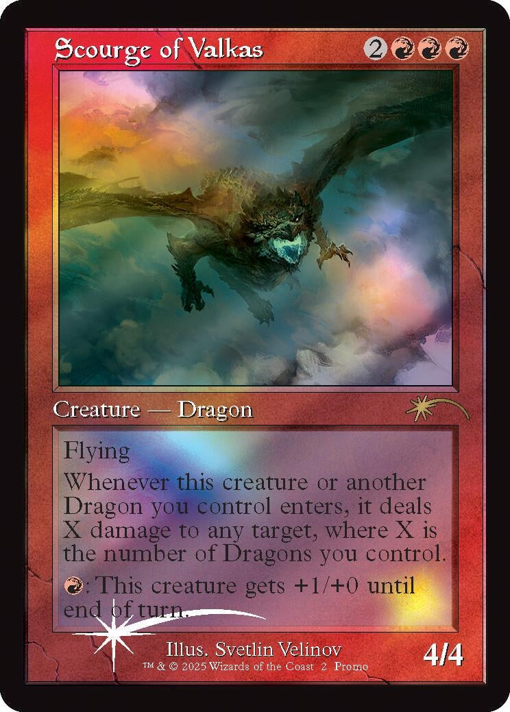 Image for Scourge of Valkas (Retro Frame) (2) [MagicFest Cards] - Magic: The Gathering