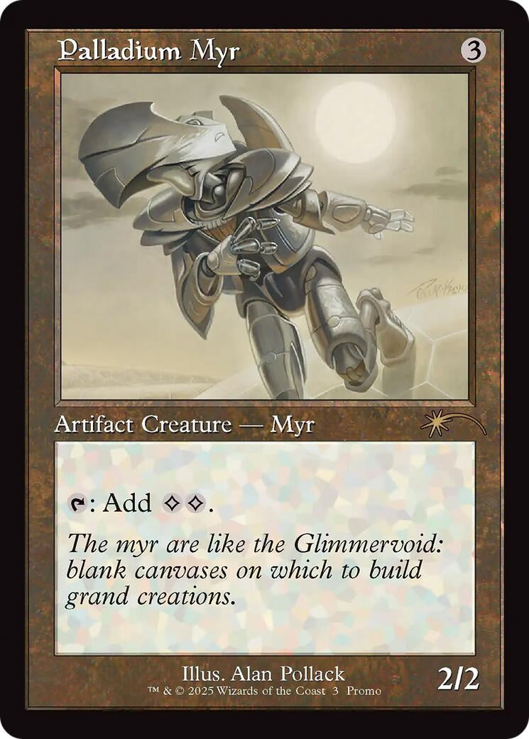 Image for Palladium Myr (Retro Frame) (3) [WPN & Gateway Promos] - Magic: The Gathering