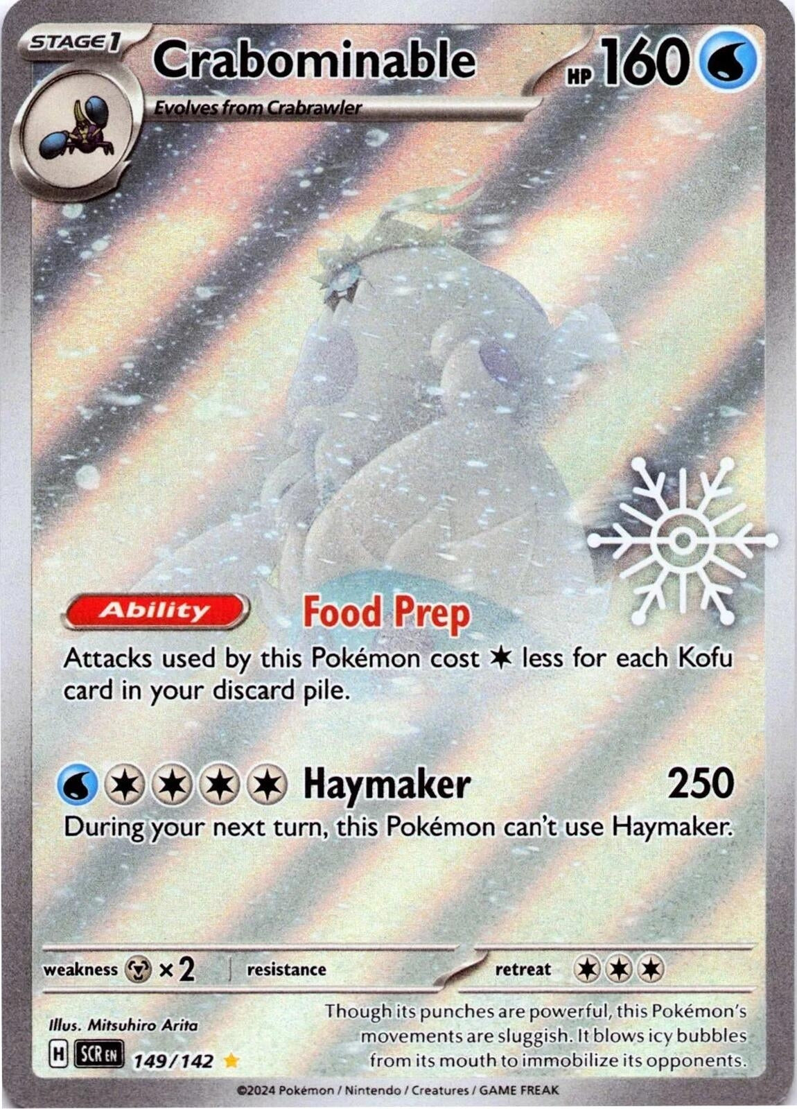 Image for Crabominable - 149/142 (Holiday Calendar) (149/142) [Miscellaneous Cards & Products] - Pokemon
