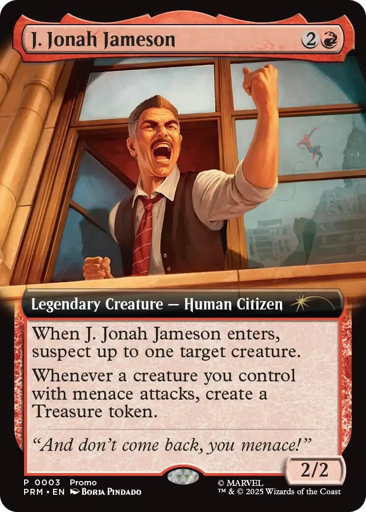 Image for J. Jonah Jameson (Extended Art) (3) [Unique and Miscellaneous Promos] - Magic: The Gathering