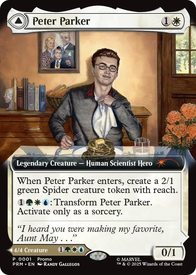 Image for Peter Parker (Extended Art) (1) [Unique and Miscellaneous Promos] - Magic: The Gathering